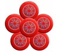 Discraft Ultra-Star 175g Ultimate Frisbee Sport Disc (6 Pack) Bright Red