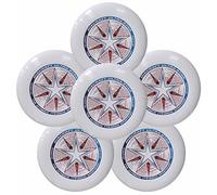 Discraft Ultra-Star 175g Ultimate Frisbee Sport Disc (6 Pack) White