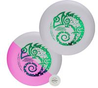 Discraft Ultra Violet Ultrastar Two Pack - Color-Changing with UV Light, Standard Competition Size, 175grams, White-to-Purple
