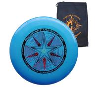 Discraft Ultrastar 175g Flying Disc - Ultimate Frisbee Competition Spec - Includes Cascade Juggling Bag (Blue Sparkle)