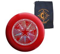 Discraft Ultrastar 175g Flying Disc - Ultimate Frisbee Competition Spec - Includes Cascade Juggling Bag (Red)