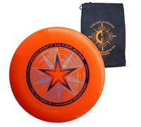 Discraft Ultrastar 175g Flying Disc - Ultimate Frisbee Competition Spec - Includes Cascade Juggling Bag (Orange)