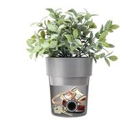 Discreet Flower Pot - Money Safe for Valuables Keys, Realistic Design, Durable Material, Lightweight Build, Hidden Storage, Travel Dorm Yard Front Door Entryway Desk Outdoor