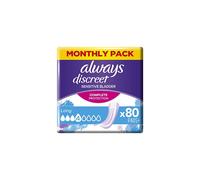 Discreet Incontinence Pads Women Long 80 High Absorbency Pads 20 x 4 Packs Odour Neutraliser SAVING PACK for Sensitive Bladder