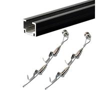 Discreet Picture Hanging Rails - 50 100 150 200 Cm, Wall Mounted Picture Rail Hanging System for Frames/ Photographs/ Artwork, Art
