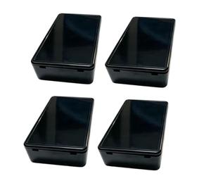 Discreet Storage Organizer Set of 4, Compact ABS Shell Case for Jewelry Cash and Small Valuables in Drawer Nightstand Travel Use Discreet Storage Case Valuables Organizer Small Jewelry Cash Holder