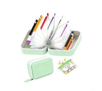 Discreet Waterproof Pill Organizer Bag Designed Like a Tote for Private Medication Carry and On-the-Go Organization (Organizer Pouch Green)