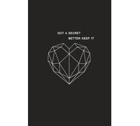 Discreet Y2K Password Book (Black Geometric Heart): A6 4x6 Girls Journal to track websites, usernames, passwords, notes and category