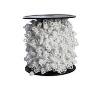 Discrete 80mm White Top & Ceiliing Fix Window Curtain Track Pefect Pleat Corded Gliders (2 Meter)