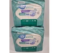 DISCRETE POSTAGE 2 x 12 iD Pants Super Incontinence Pull Up Pants Unisex Medium