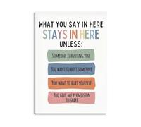 Discretion Policy Poster Mental Health Decor