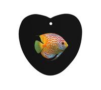 Discus Fish Car Air Freshener Aromatherapy Tablets Hanging Scented Cards for Rooms Bathrooms Wardrobe Love form