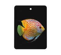 Discus Fish Car Air Freshener Aromatherapy Tablets Hanging Scented Cards for Rooms Bathrooms Wardrobe Square