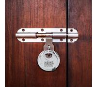 Discus Padlock All-Metal Corrosion-Resistant Double-Lock Tamperproof for Storage