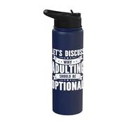 Discuss Why Adulting Should Be Optional Sarcasm Sarcastic Stainless Steel Insulated Water Bottle