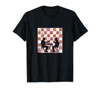 Discussing Chess Strategies Over Board Value Graphic T-Shirt, Men, Black, M