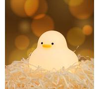 Disdarkday Children's Night Light, LED Baby Night Light without Small Parts, Nursing Light, Dimmable, Touch Charging, Night Lamp for Children's Room, Duckling