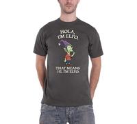 Disenchantment T Shirt Hola Im Elfo Official Mens Charcoal Grey L