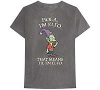 Disenchantment T Shirt Hola Im Elfo Official Mens Charcoal Grey L