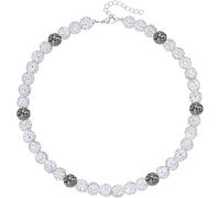 Disengor Rhinestone Baseball Bead Necklace - Bling Ice Collection Baseball Chain Necklace - Inspired Gift for Women Men, 18+2in(45+5cm), Polymer clay, rhinestone, Rhinestone