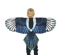 Disfraz de Pájaro | Alas de Búho para Niños | Tirantes Ajustables, Tela de Gasa, Máscara Incluida, Disfraz para Niños y Niñas 3-8 Años, Halloween, Fiesta