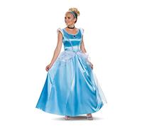 DISGUISE 103909N Cinderella Deluxe Adult Sized Costumes, Solid, Blue, S