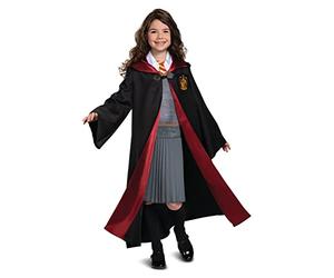 DISGUISE 107589L Hermione Granger Girls, Deluxe Official Harry Potter Wizarding World Costume, Black & Red, Small (4-6x)