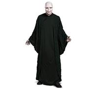 Disguise 107739D Voldemort, Official Harry Potter Wizarding World Adult Robe and Mask Halloween Costume Sized, Solid, Black, X-Large (42-46)