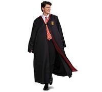 DISGUISE 107969T Harry Potter Gryffindor Robe, Official Wizarding World Adult Halloween Costume Accessory Outerwear, Black & Red, Medium