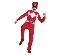Disguise 115669K Superhero Red Power Rangers Costume Kids, M