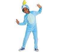 DISGUISE 116449L-V2-20L SOBBLE HOODED JUMPSUIT CLASSIC Pokemon Dress Up & Accessories, Blue, 4-6 Years
