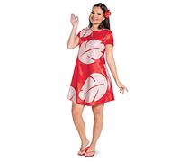 Disguise 116539B Lilo Deluxe Adult Costume Stitch Sized, Multicolored, M