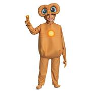 DISGUISE 118719L Kids, Official E.t. Costume and Headpiece, Toddler Size Extra-Terrestrial, Shown, Large (4-6)
