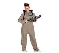 flower205 Unisex's Adult Deluxe, Official Ghostbusters Afterlife Movie Costume Jumpsuit with Inflatable Proton Pack Sized, Multicolored, X-Large