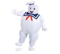DISGUISE 120169-15L Inflatable Stay Puft Marshmallow Man Costume, Official Ghostbusters Afterlife Movie Fan Operated Blow Up Suit Miscellaneous Fancy Dress, Unisex Adult, Cartoon, Multi, One Size