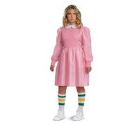 DISGUISE 123659K-EU-6 Eleven Pink Dress Tween Classic (Eu) Costume, M (7-8)