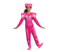 Disguise 124809K-15L PINK ARMOR CLASSIC JUMPSUIT Minecraft Dress Up & Accessories, 7-8 Years