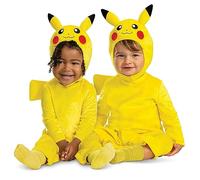 DISGUISE 148529M-20L PIKACHU TODDLER ROMPER (POSH) Pokemon Dress Up & Accessories, Yellow, One Size