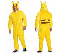 DISGUISE 192995155312 Pikachu Classic Adult Costume Pokemon Dress Up & Accessories, Yellow, One Size