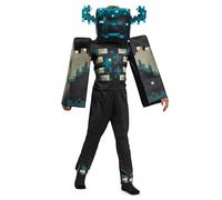 DISGUISE 155569G-20L, Official Minecraft Costume for Kids With Headpiece and Jumpsuit Fancy Dress, Boys, Warden Deluxe