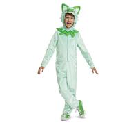 DISGUISE 156959K-20L SPRIGATITO HOODED JUMPSUIT CLASSIC Pokemon Dress Up & Accessories, Green, 7-8 Years