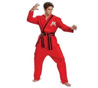 DISGUISE 161879SM-20L, Official Cobra Kai Costumes With Pants and Belt Fancy Dress, Men, Eagle Fang Classic Adult