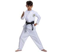 Disguise 161889G-20L Kids, Official Cobra Kai Costume Gi with Belt and Pants Fancy Dress, Boys, Miyagi-do Classic