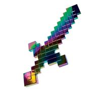 DISGUISE 161949-20L Anniversary Netherite Slick Sword Costume, No Size Fancy Dress Accessory, Boys, Rainbow