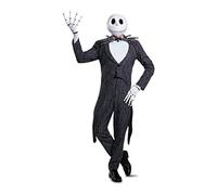 DISGUISE 21596C Nightmare Before Christmas Adult Sized Costumes, Striped, Black, XXL