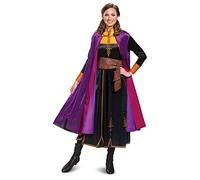 DISGUISE 23210N Disney Anna Frozen 2 Deluxe Adult Costume Sized, Black, S