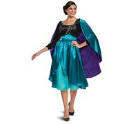 Disguise 23464F, Official Disney Frozen 2 Anna Apparel Costume Dress Adult Sized, Teal & Black, XL (18-20)