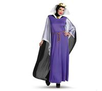 Disguise 5090-DISG-I Evil Queen Deluxe Adult Costume Sized, Purple/Black, Large