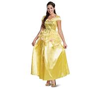 DISGUISE 67282N Belle, Official Disney Princess Beauty Costume Dress Beuty and the Beast Adult Sized, Yellow, S