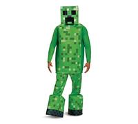 DISGUISE 67739 Creeper Prestige Costume Minecraft, Green, One Size Adult